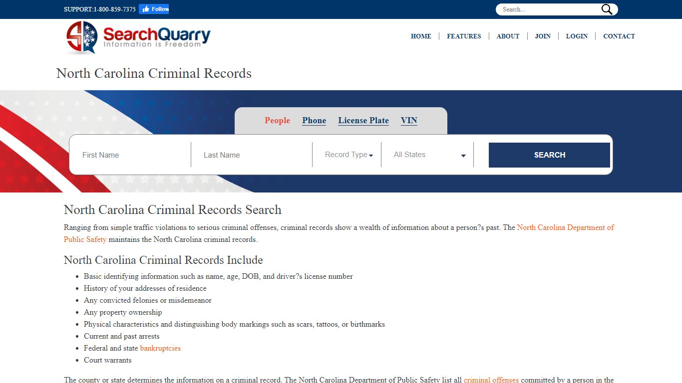 Free North Carolina Criminal Records | View Criminal Records Online